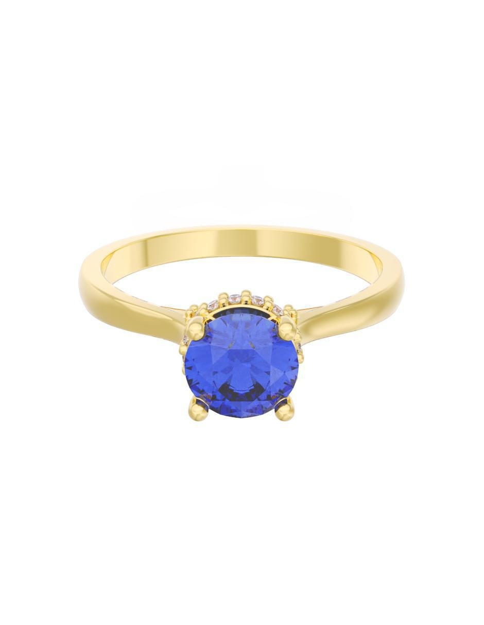 Anillo de compromiso de oro 10 k Eternidad