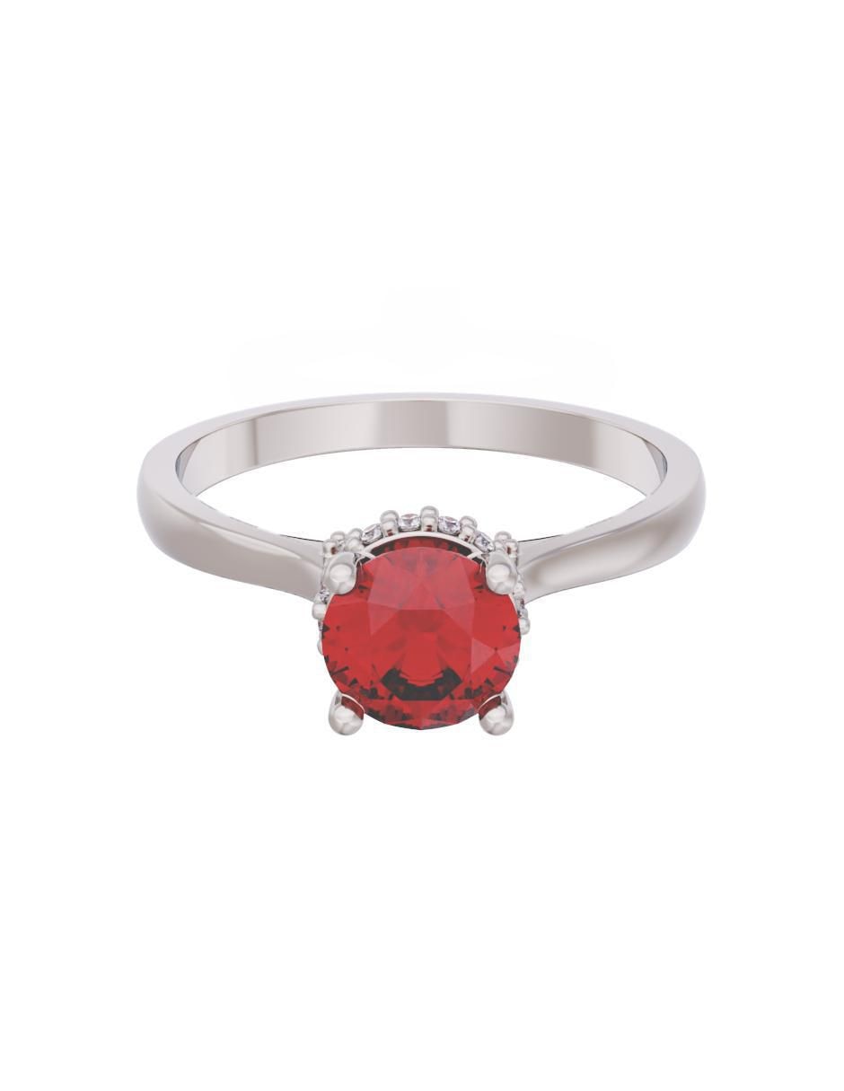 Anillo de compromiso de oro 10 k Eternidad