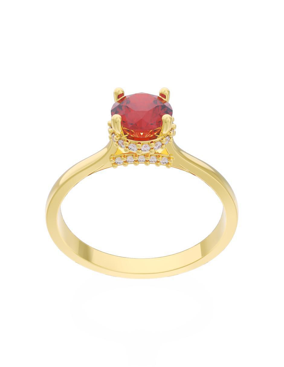 Anillo de compromiso "de" oro 10 k fonelli eternidad 2025 zirconia