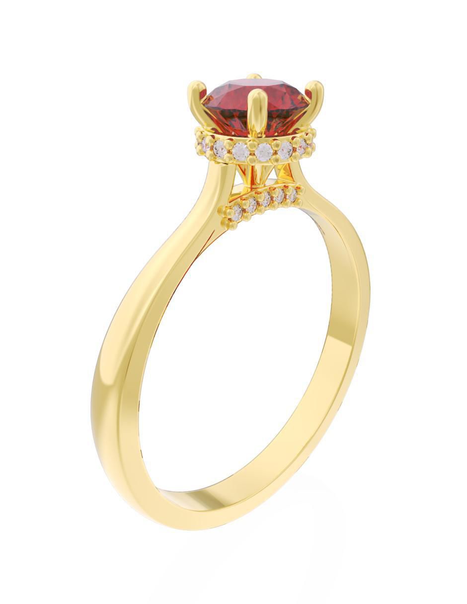 Anillo de compromiso "de" oro 10 k fonelli eternidad 2025 zirconia