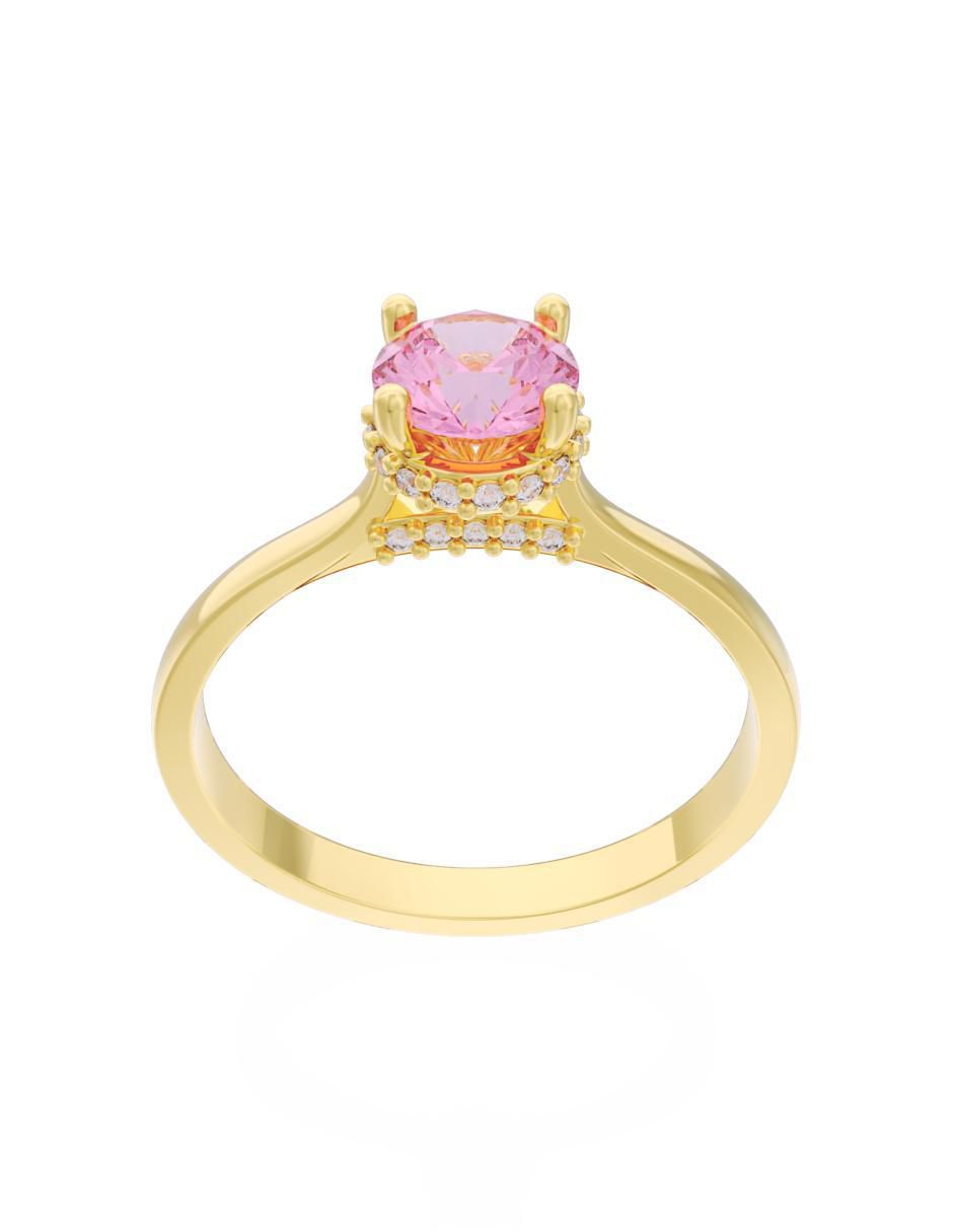 Anillo de compromiso "de" oro 10 k fonelli eternidad 2025 zirconia
