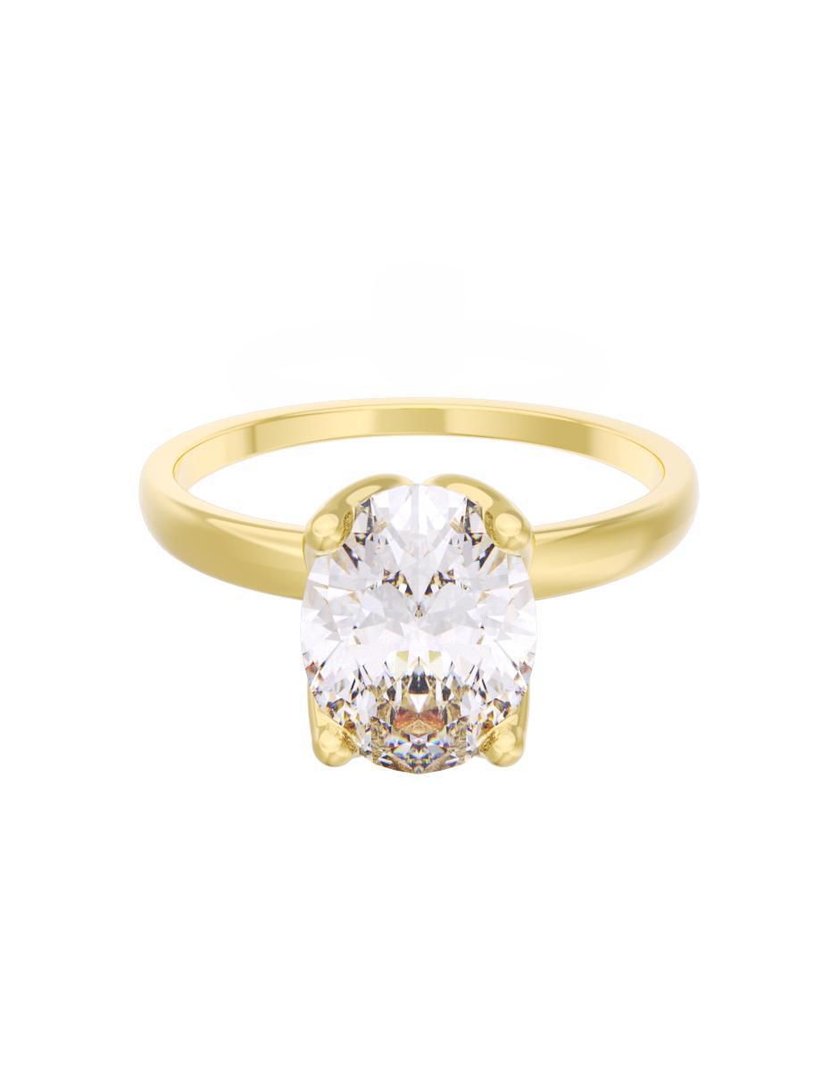 Anillo de compromiso de oro 10 k Eternidad