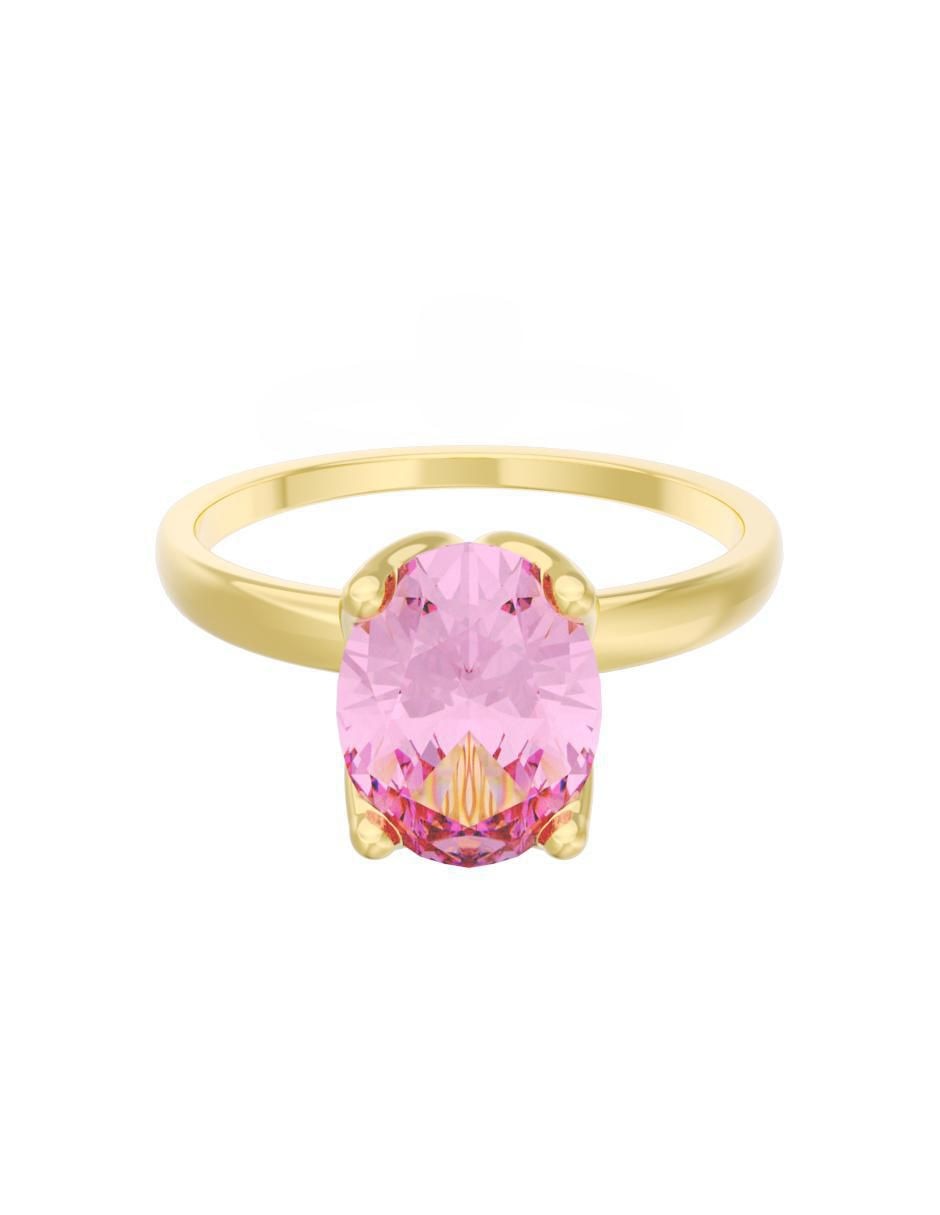 Anillo de compromiso de oro 10 k Eternidad