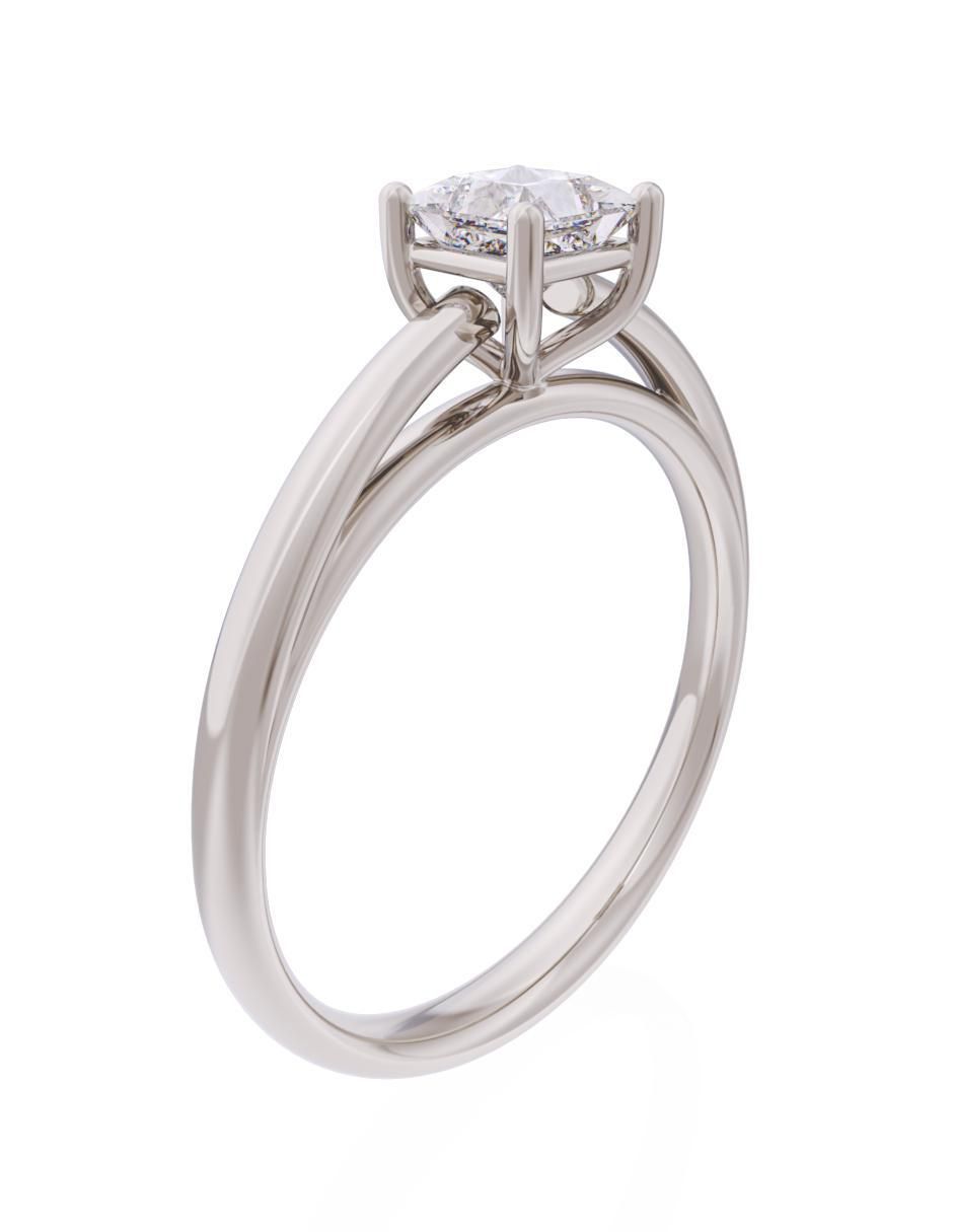 Anillo de compromiso de oro 10 k Eternidad 3