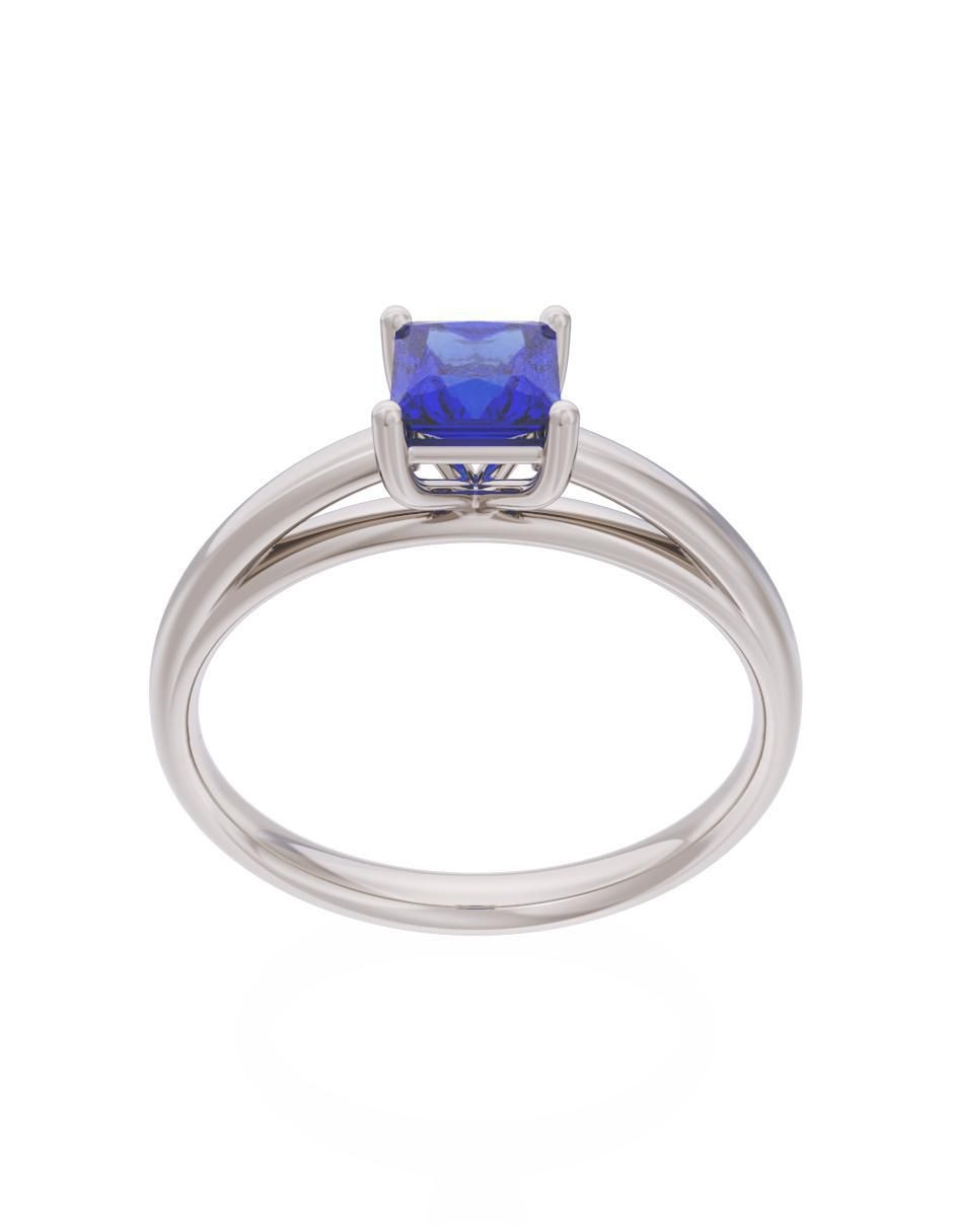 Anillo de compromiso de oro 10 k Eternidad 2