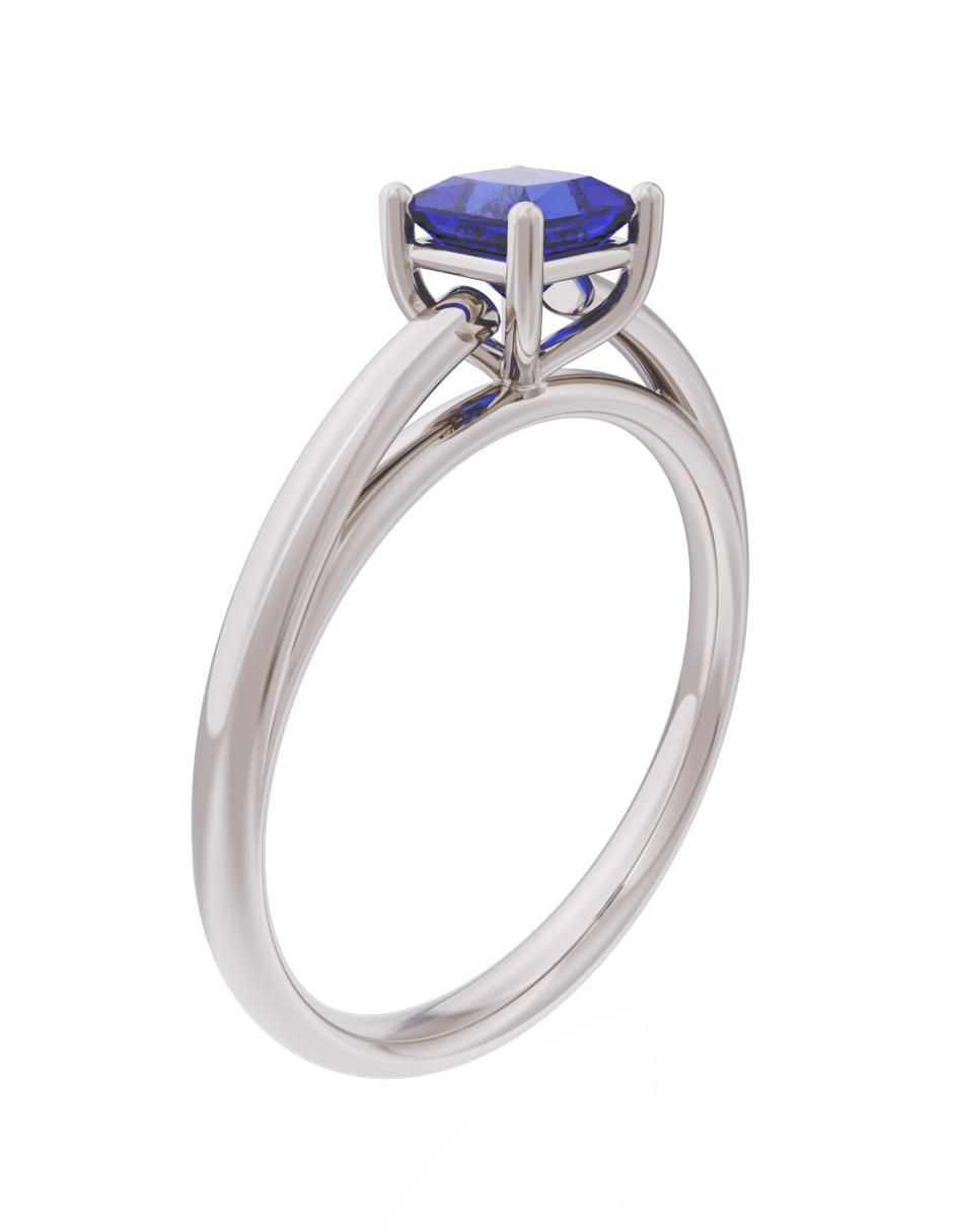 Anillo de compromiso de oro 10 k Eternidad 3