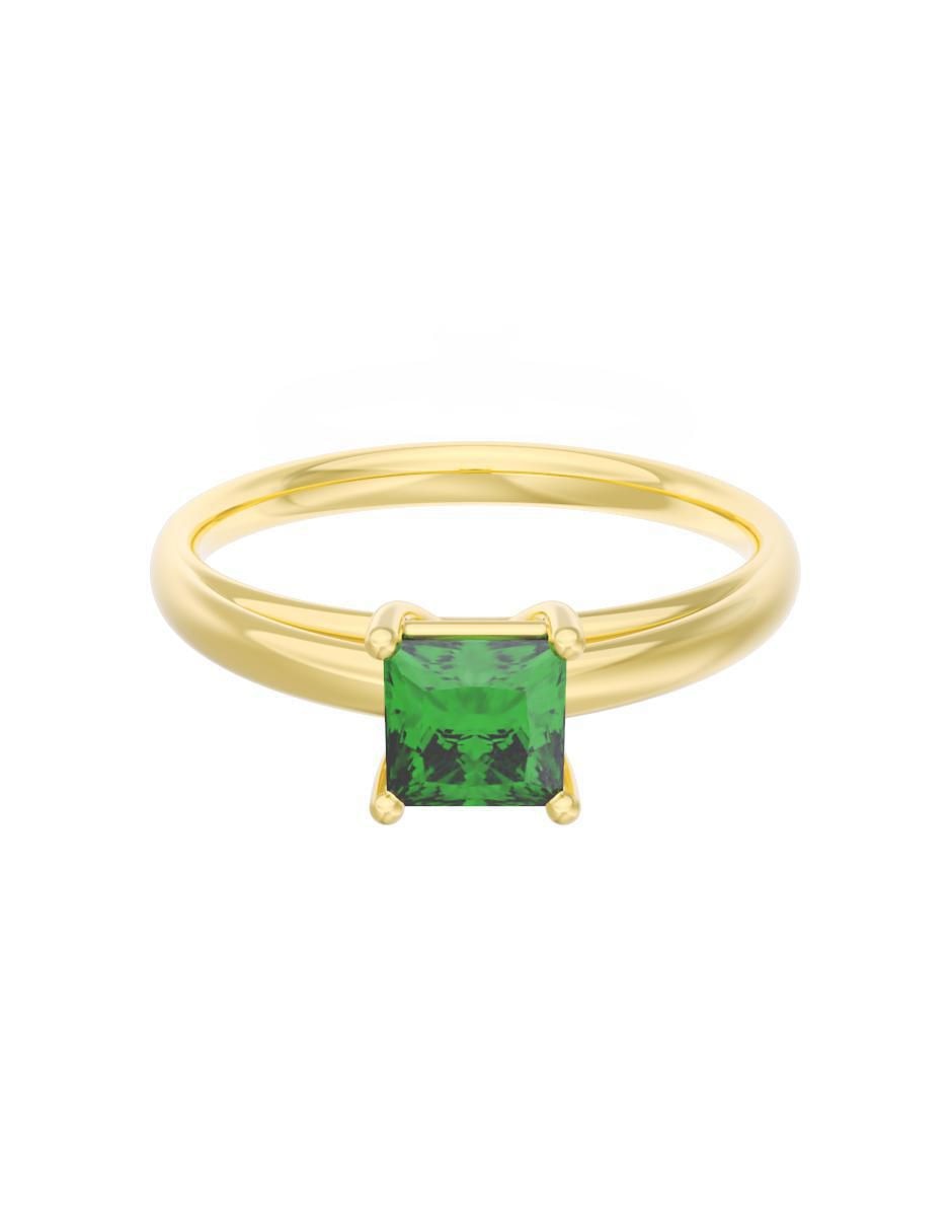 Anillo de compromiso de oro 10 k Eternidad