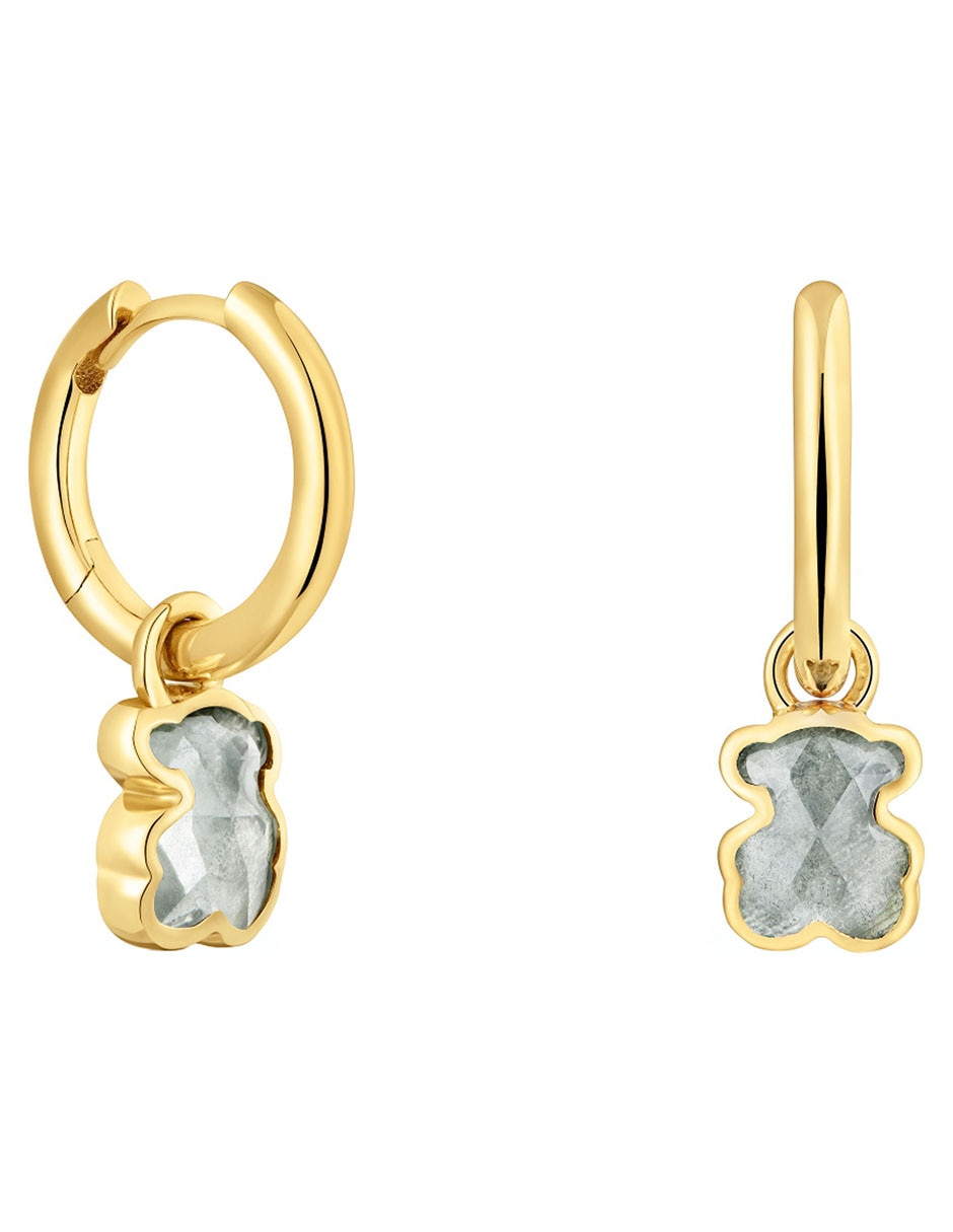 Aretes de oso Icon Color Lgg de plata P925 con acabado brillante espinela Aretes de oso Icon Color Lgg de plata P925 con acabado brillante espinela
