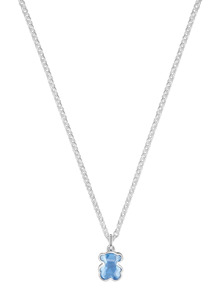 Collar con dije de oso Icon Color Lgg de plata P925 Collar con dije de oso Icon Color Lgg de plata P925