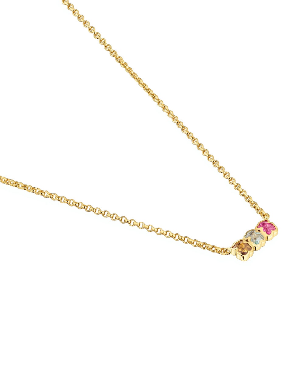 Collar oso Icon Color Lgg de plata P 925 3