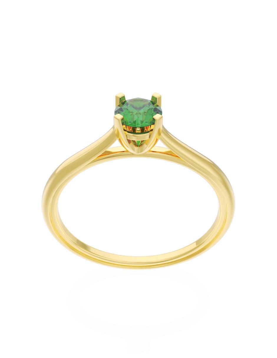 Anillo de compromiso de oro 14 k Eternidad 2025 2
