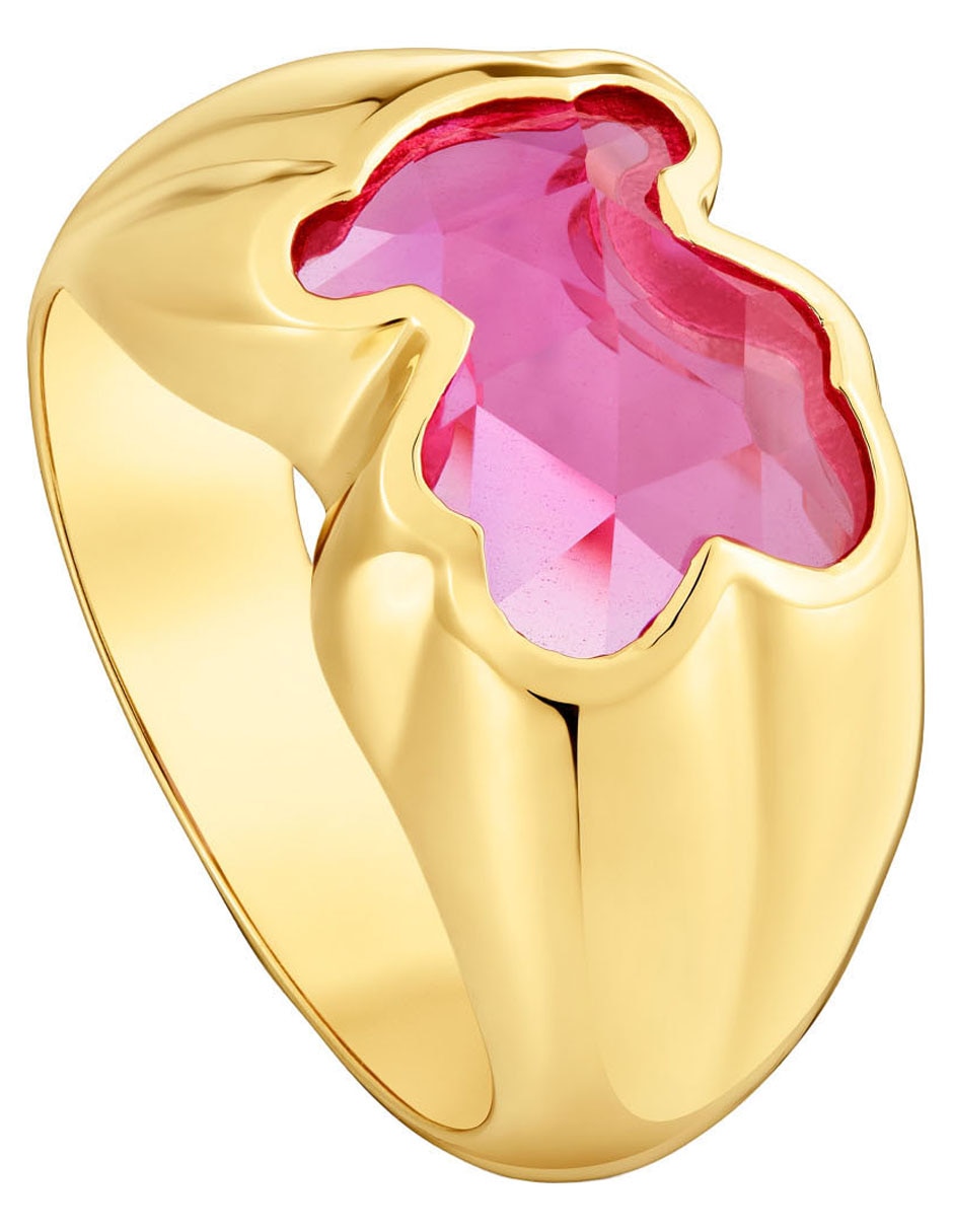 Anillo de oso Icon Color LGG P 925 de plata rubí brillante 2