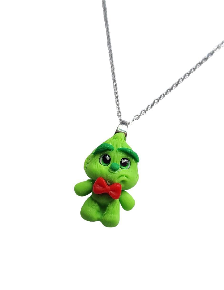 Collar navidad Grinch de plata P 925 2