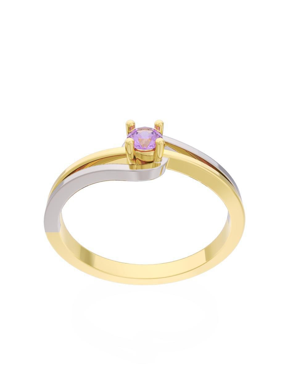 Anillo de compromiso de oro 10 k Eternidad 2025 2