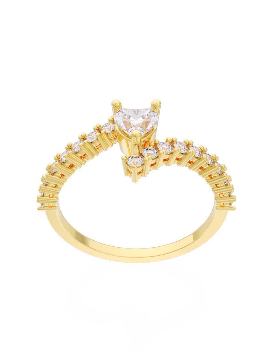 Anillo de compromiso "de" oro 10 k fonelli eternidad 2025 zirconia