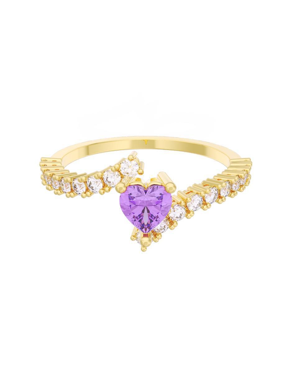 Anillo de compromiso de oro 10 k Eternidad 2025