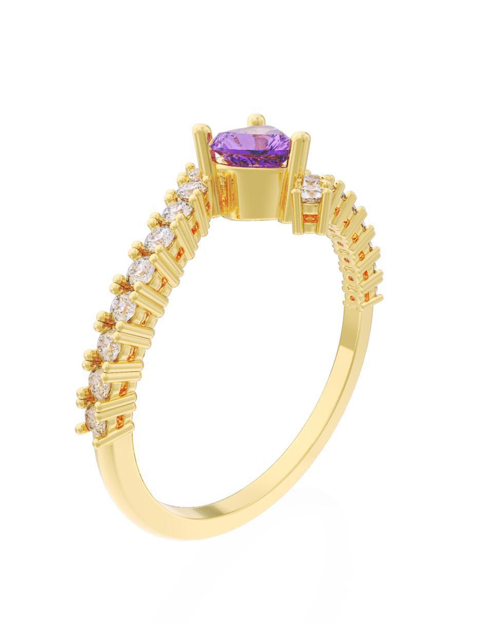 Anillo de compromiso "de" oro 10 k fonelli eternidad 2025 zirconia