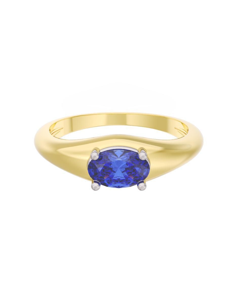 Anillo de compromiso de oro 10 k Eternidad 2025