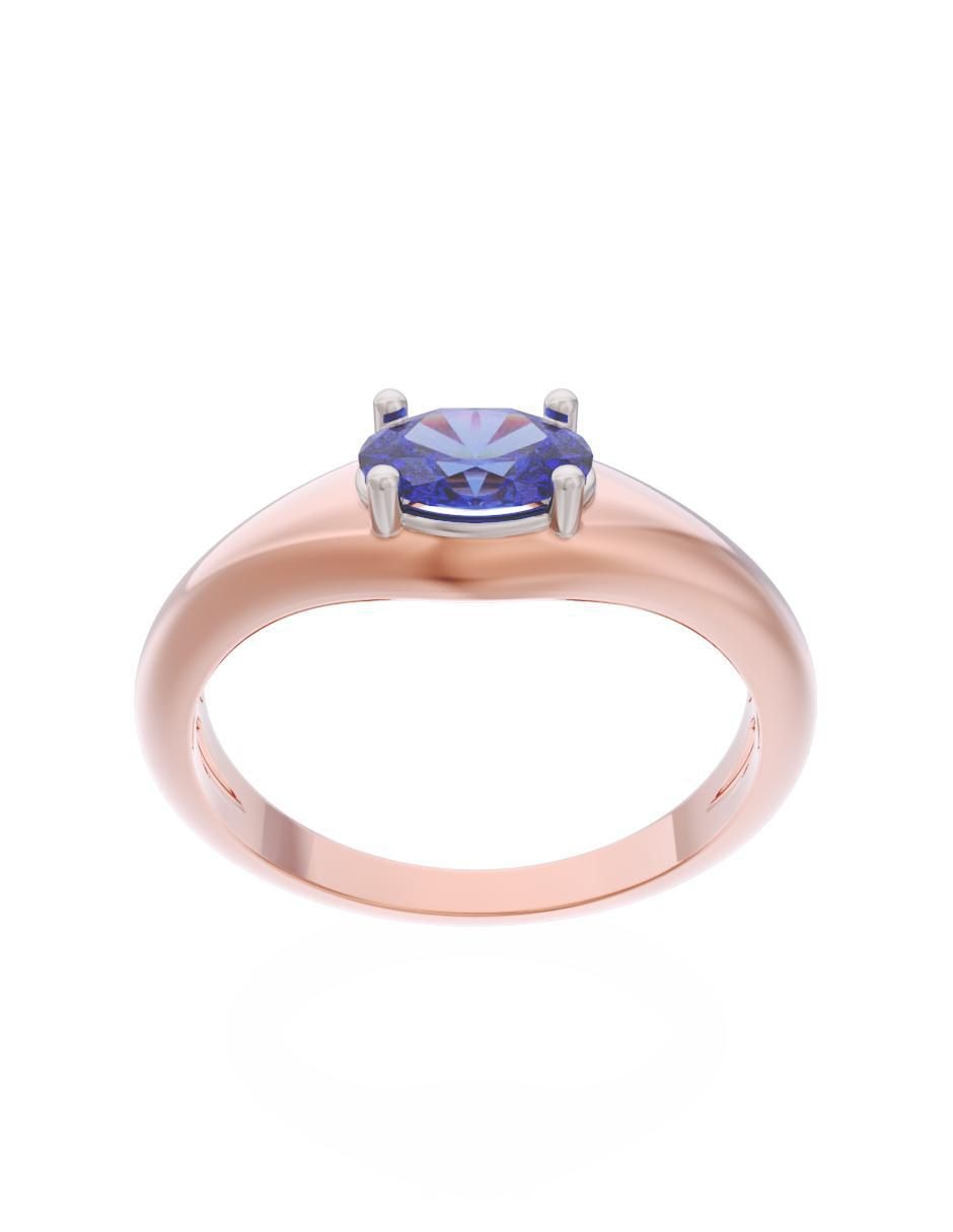 Anillo de compromiso de oro 10 k Eternidad 2025 2