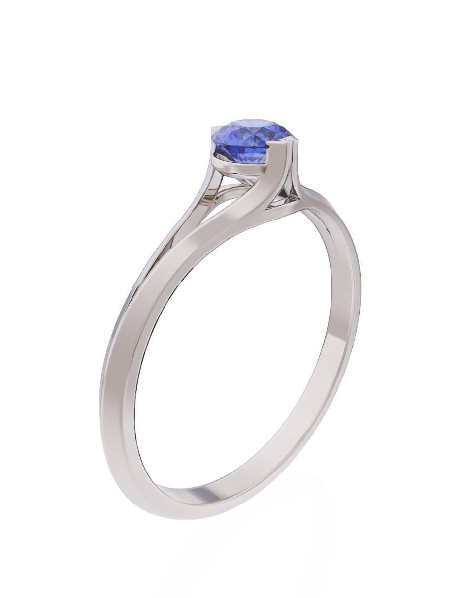 Anillo de compromiso de oro 10 k Eternidad 2025 3