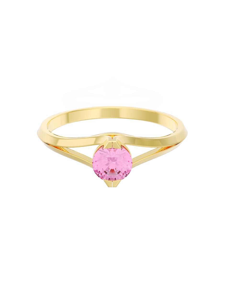 Anillo de compromiso de oro 10 k Eternidad