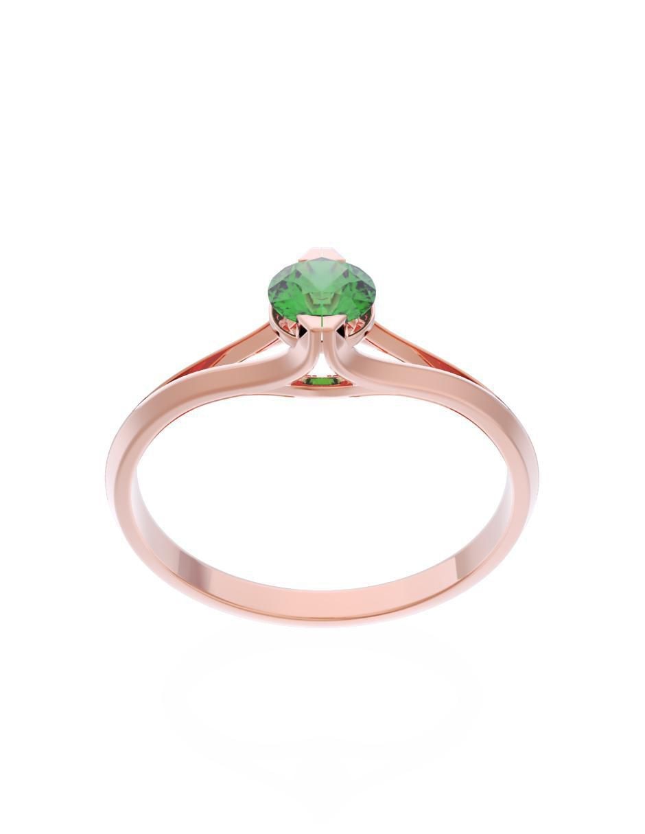 Anillo de compromiso de oro 10 k Eternidad 2