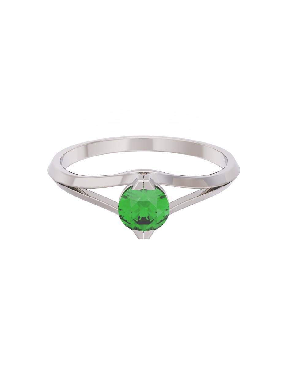 Anillo de compromiso de oro 10 k Eternidad