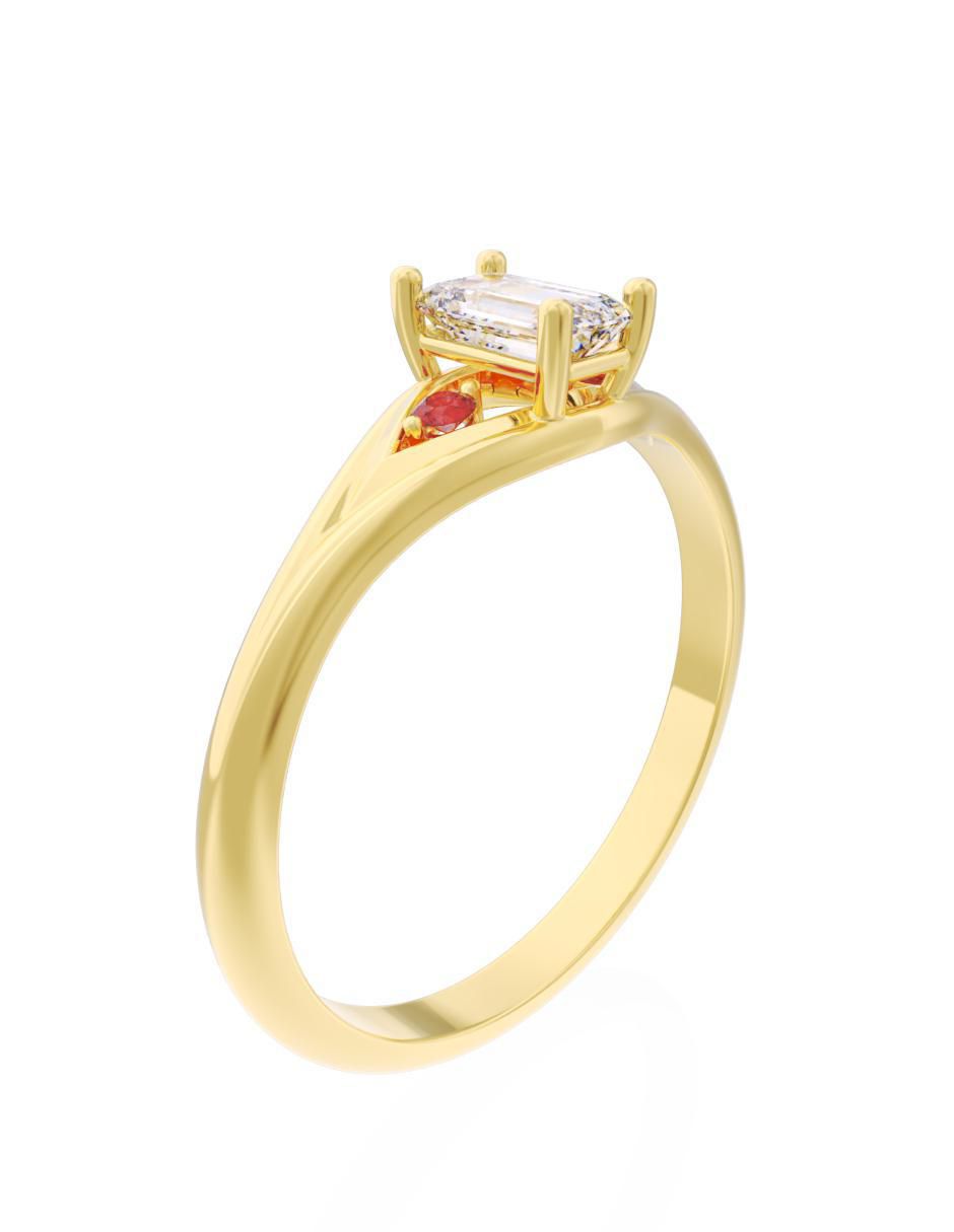 Anillo de compromiso "de" oro 10 k fonelli eternidad 2025 zirconia