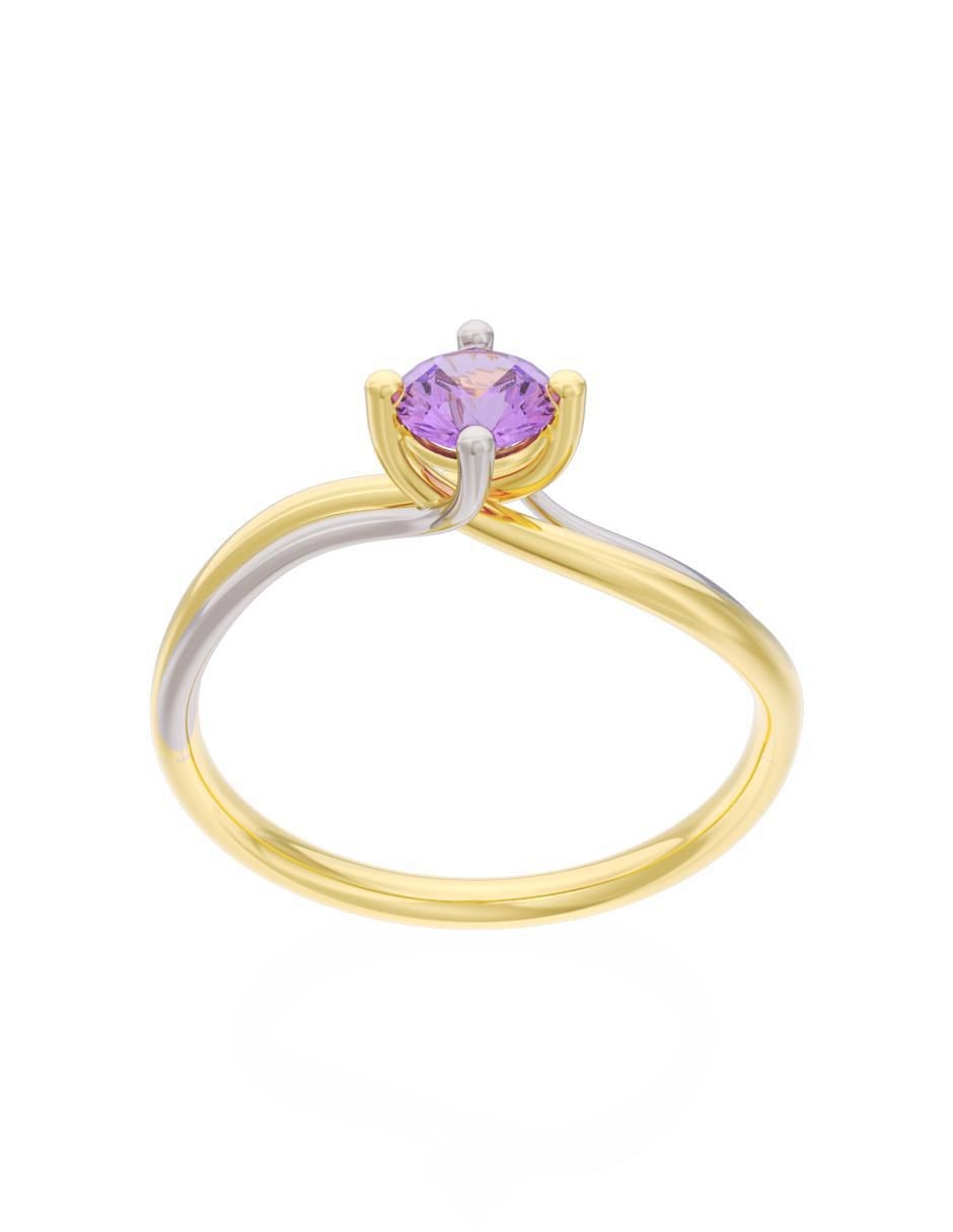 Anillo de compromiso "de" oro 10 k fonelli eternidad 2025 zirconia