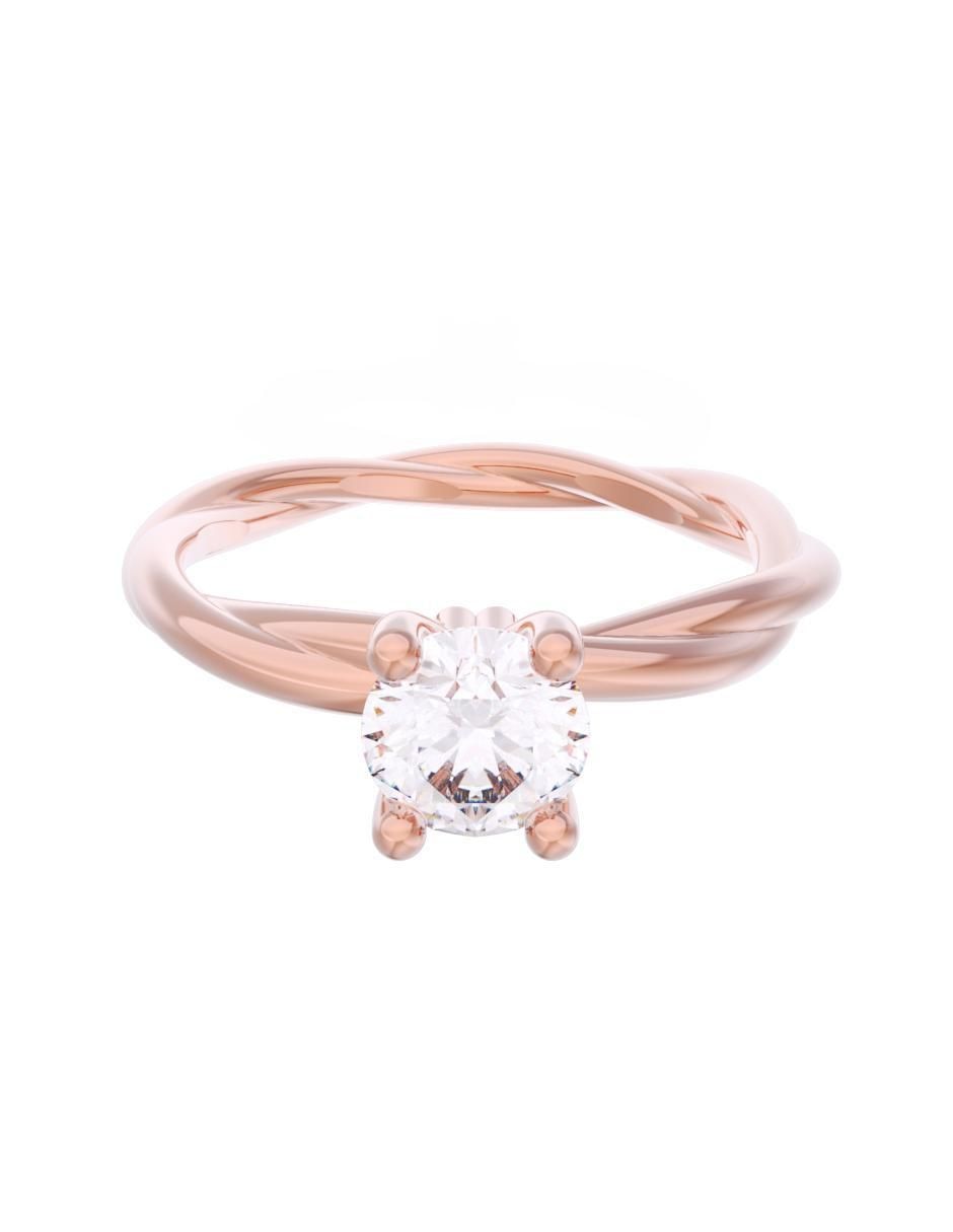 Anillo de compromiso de oro 10 k Eternidad Anillo de compromiso de oro 10 k Eternidad