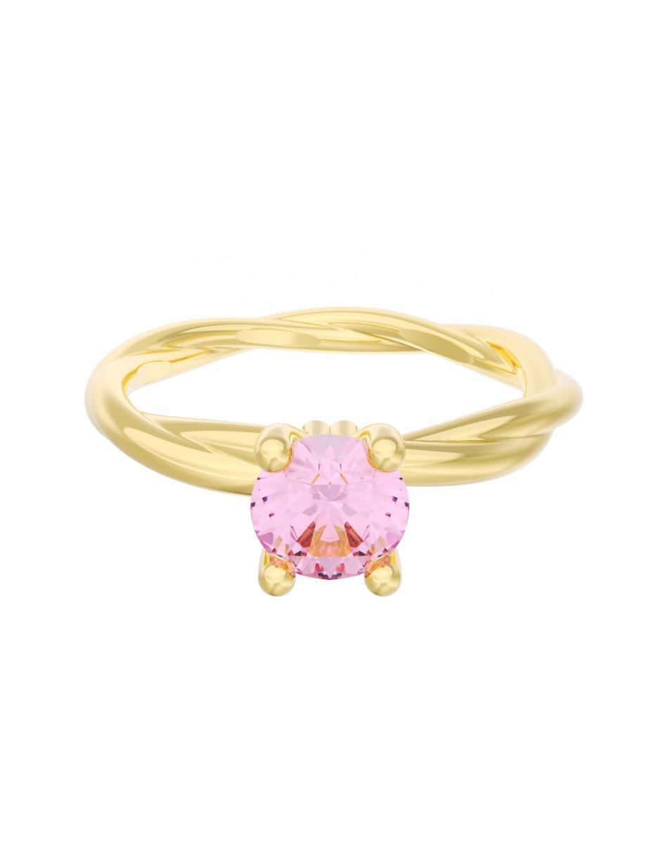 Anillo de compromiso de oro 10 k Eternidad