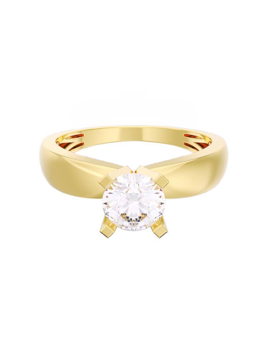 Anillo de compromiso de oro 10 k Eternidad 2025