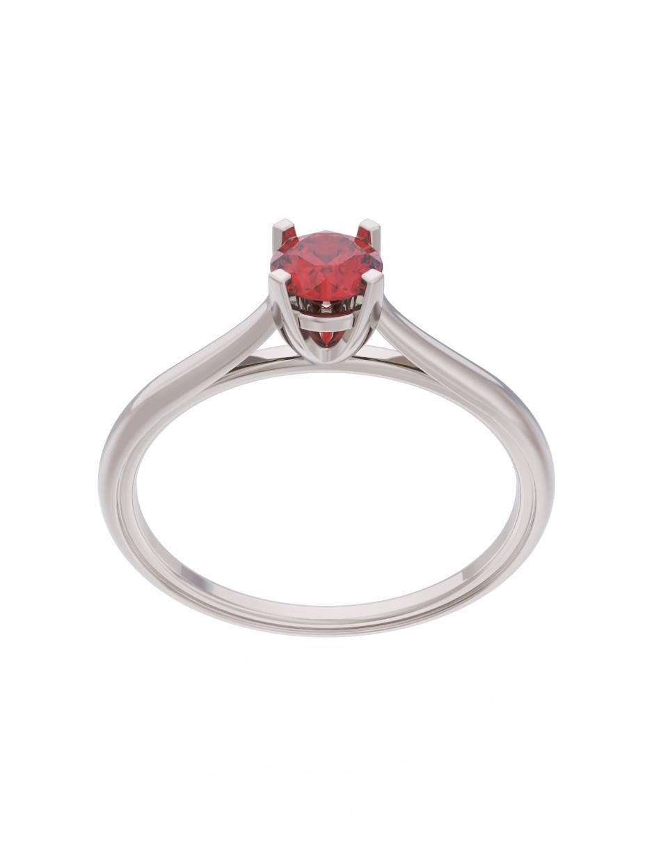 Anillo de compromiso de oro 10 k Eternidad 2