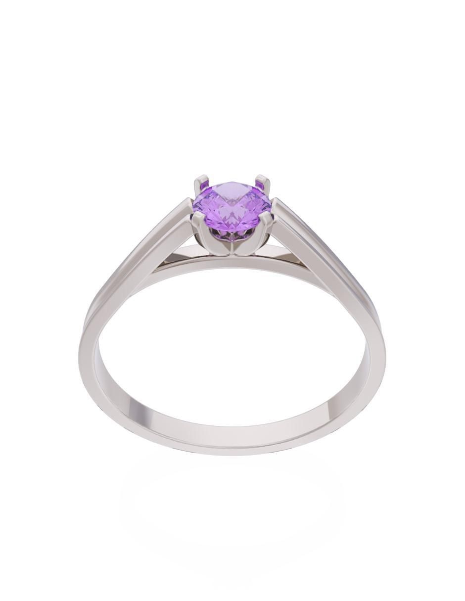 Anillo de compromiso de oro 10 k Eternidad 2