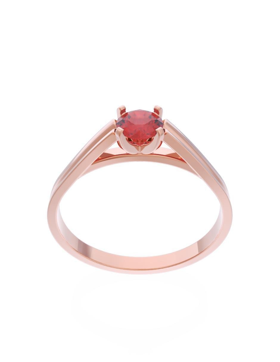 Anillo de compromiso de oro 10 k Eternidad 2
