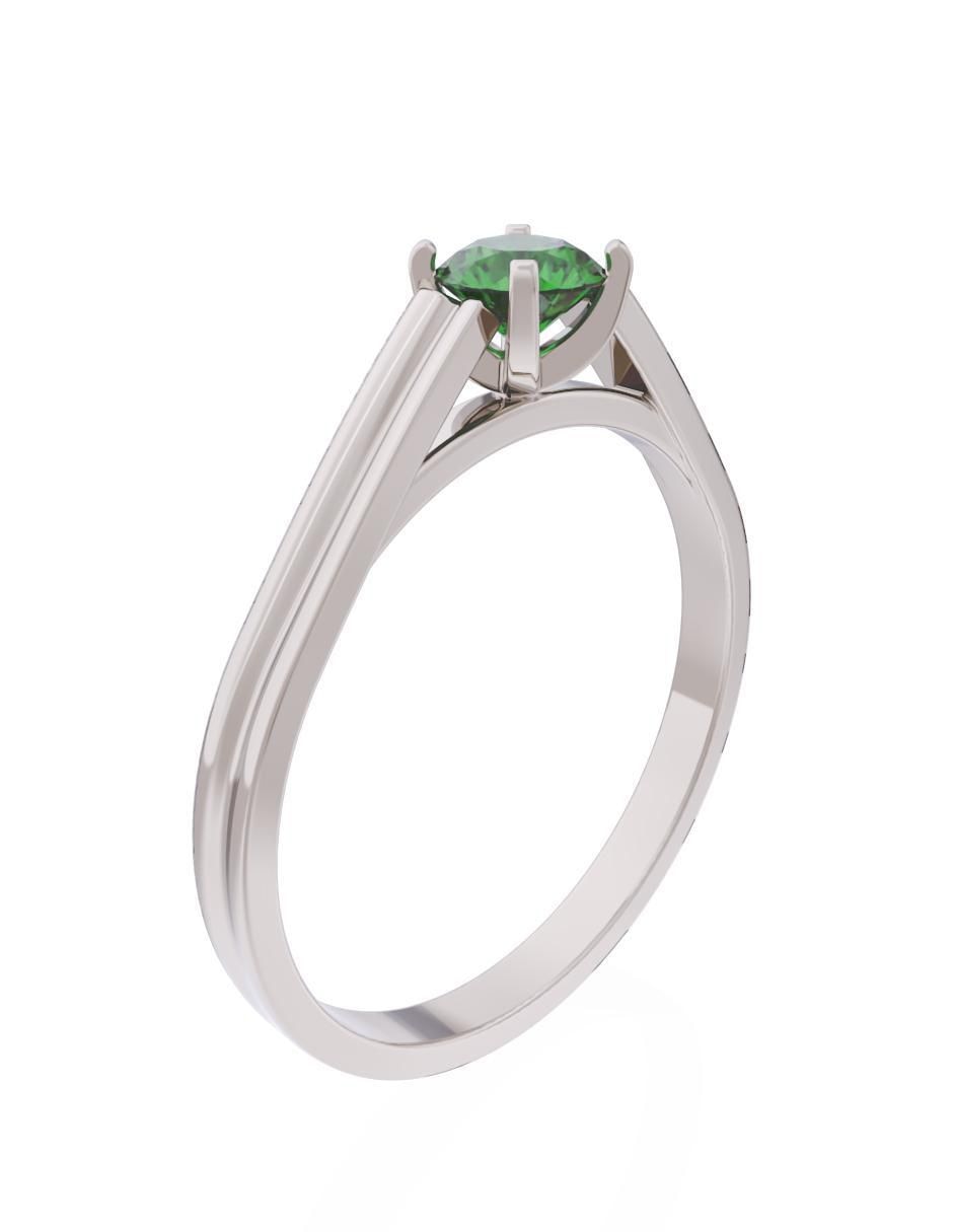 Anillo de compromiso de oro 10 k Eternidad 2025 3