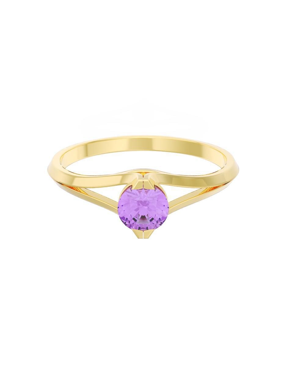 Anillo de compromiso de oro 10 k Eternidad 2025