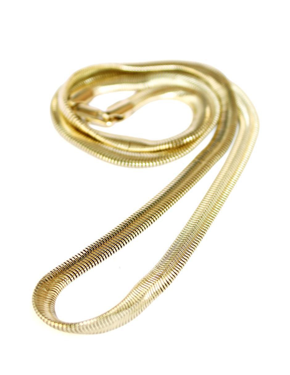 Cadena de serpiente de oro laminado 10 K 2