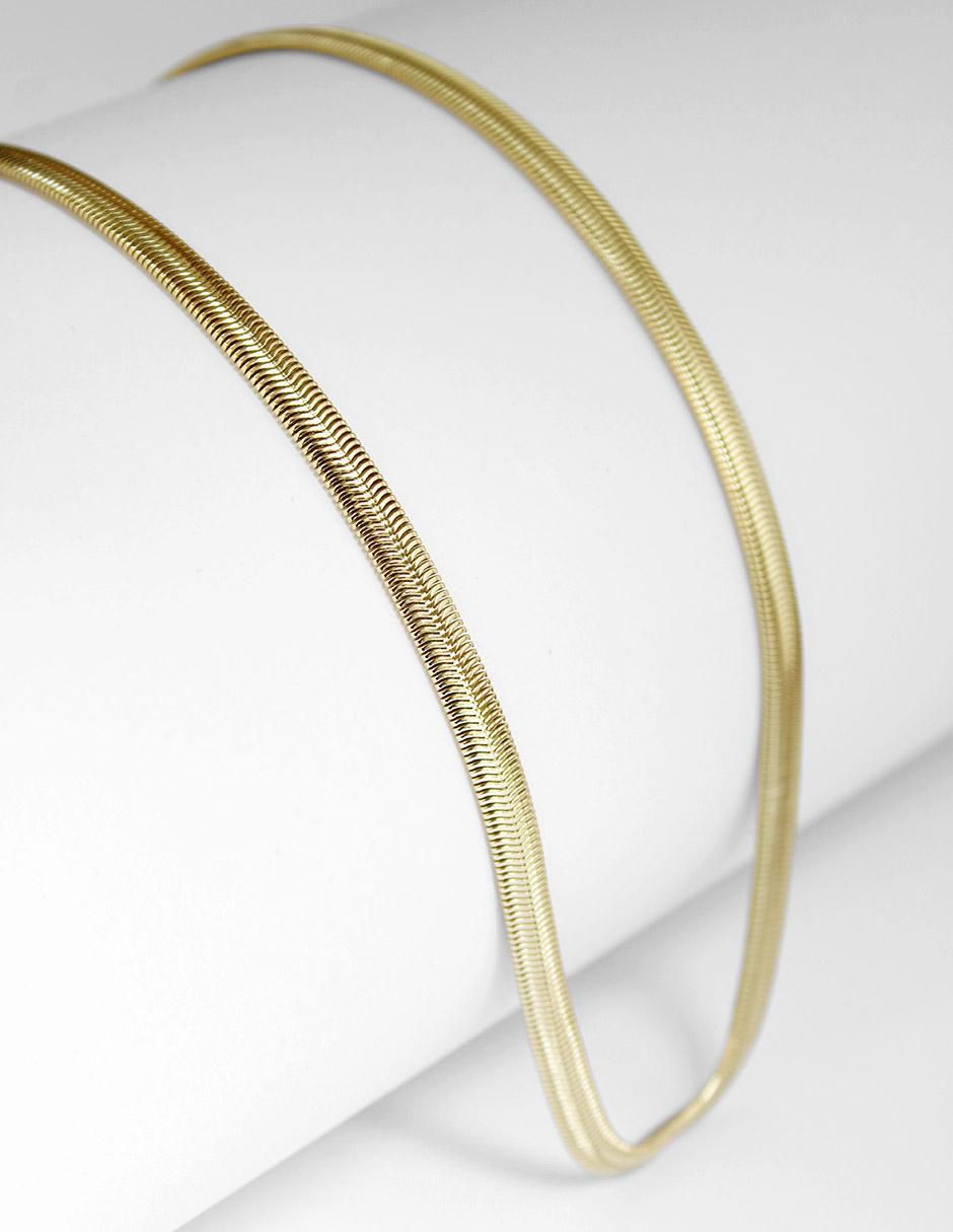 Cadena de serpiente de oro laminado 10 K 6