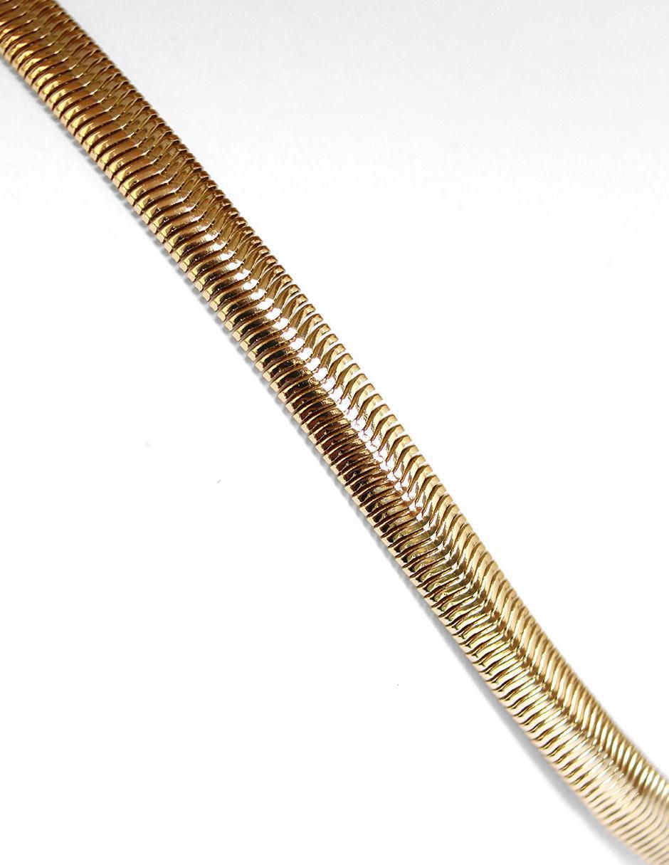Cadena de serpiente de oro laminado 10 K 7