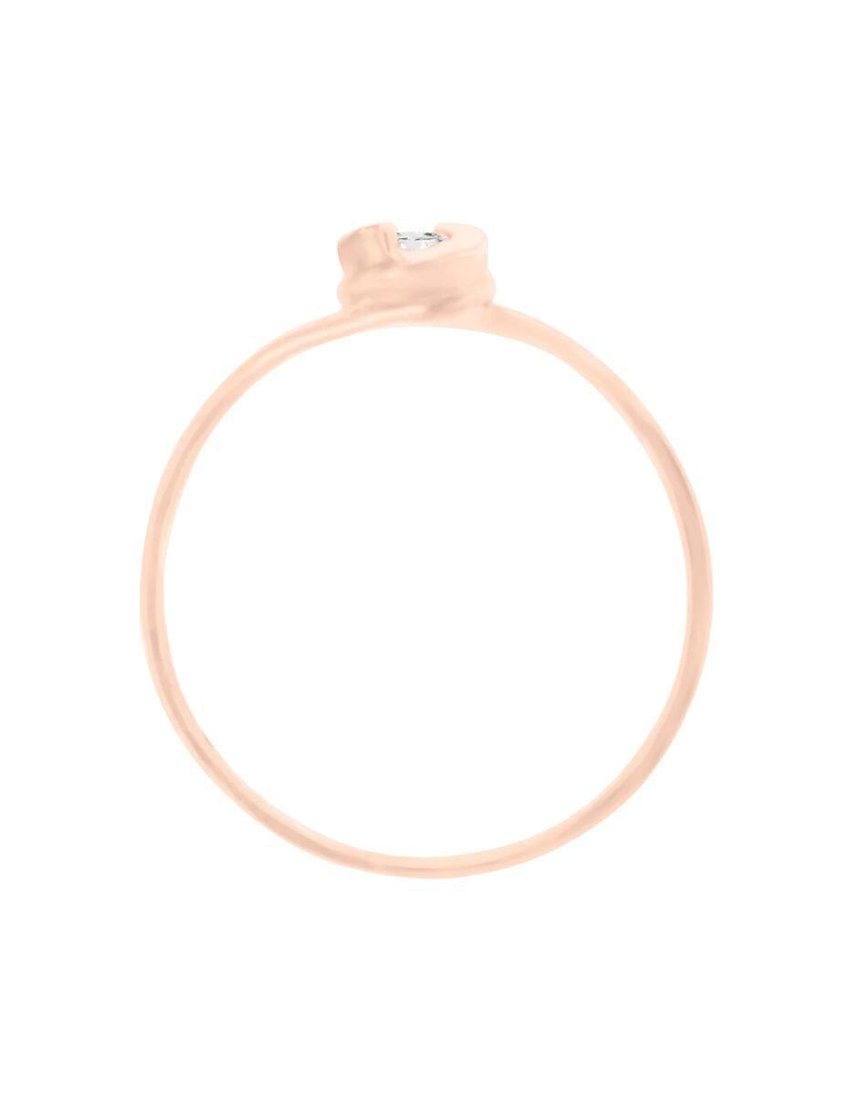 Anillo de compromiso de oro 14 k Nuvole diamante 3