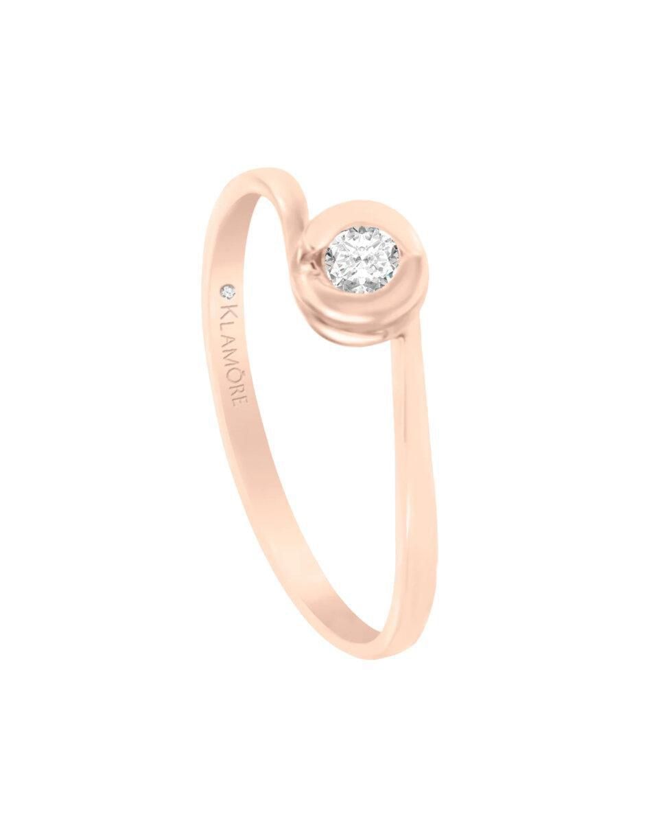 Anillo de compromiso de oro 14 k Nuvole diamante 5