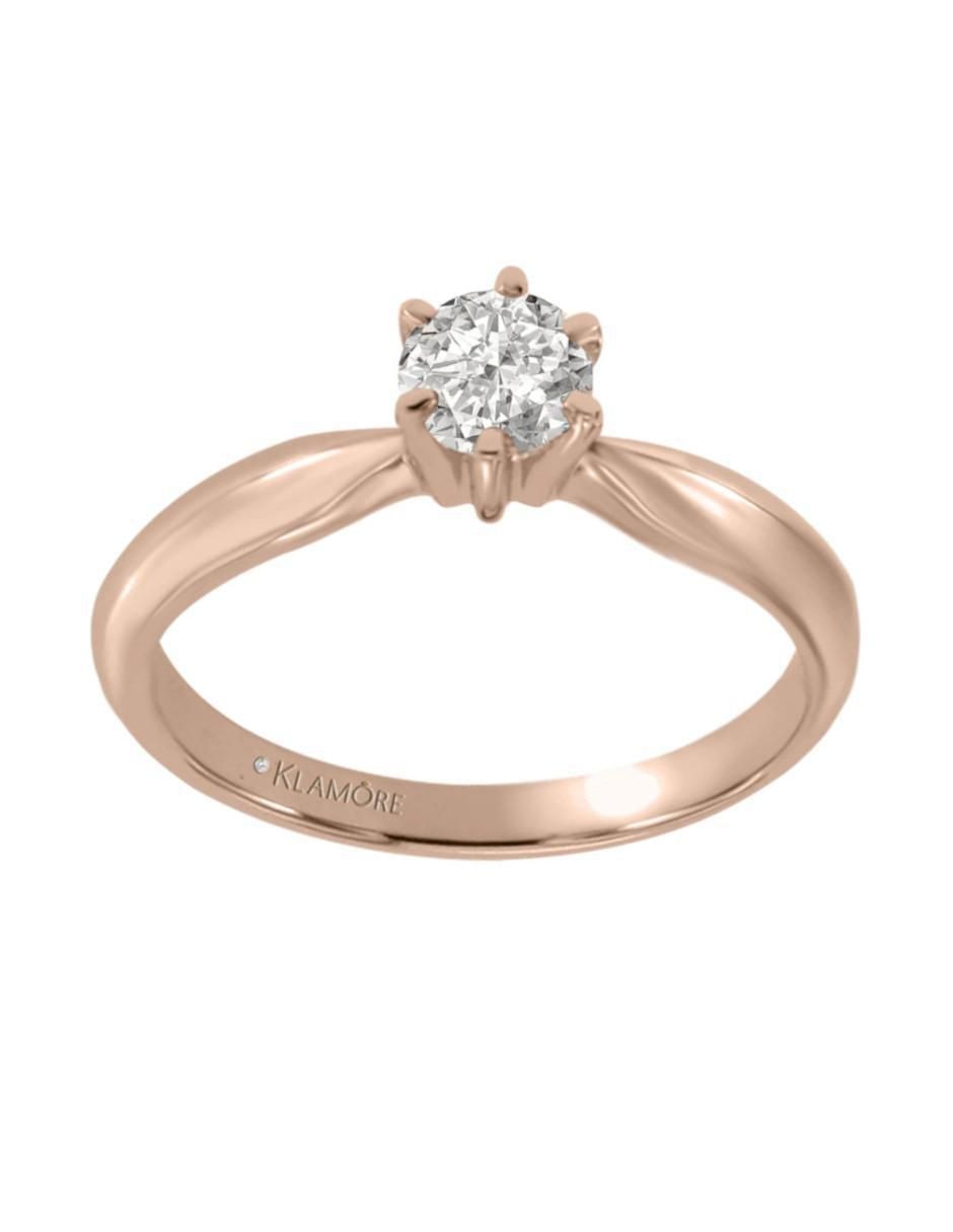 Anillo de compromiso de oro 14 k Esplendor diamante Anillo de compromiso de oro 14 k Esplendor diamante