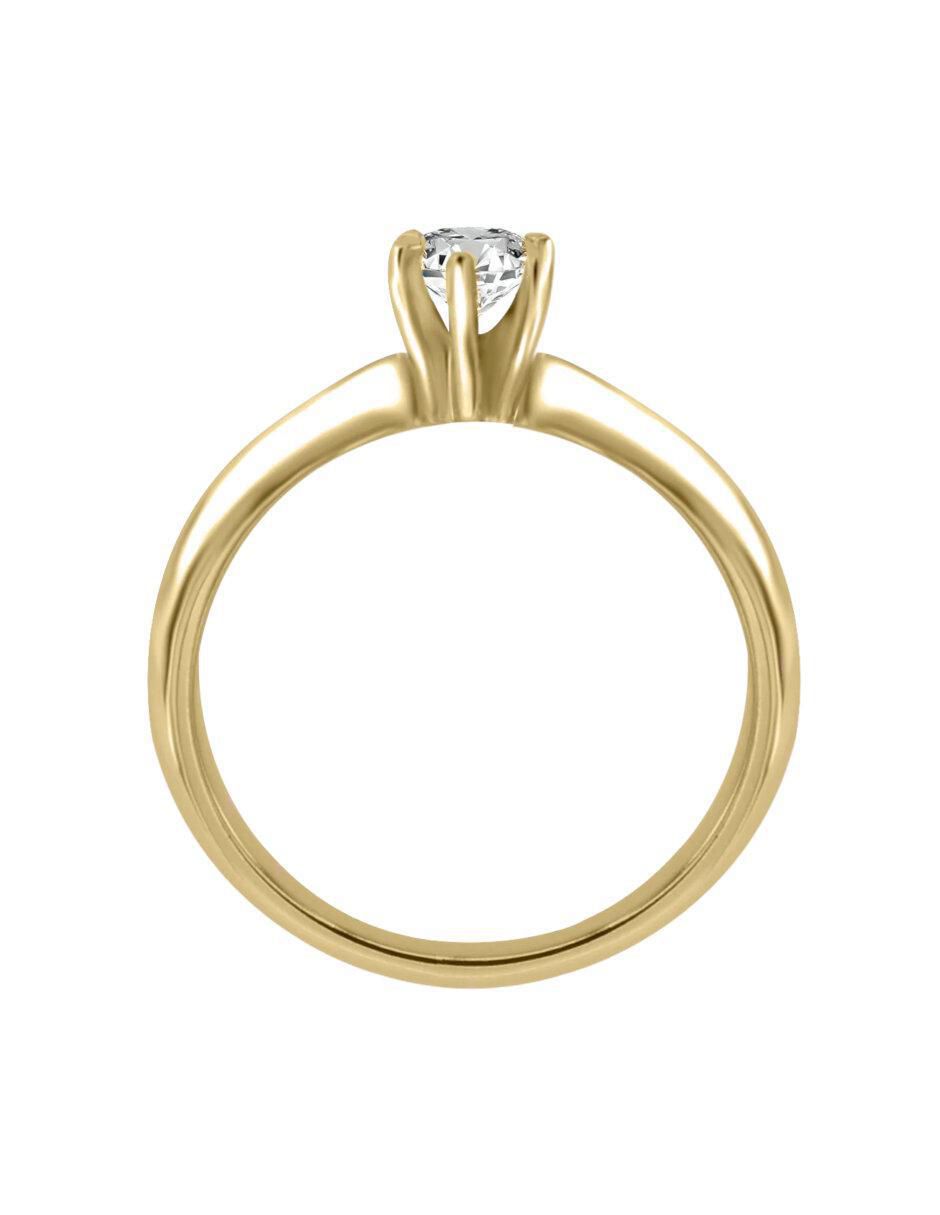Anillo de compromiso "de" oro 14 k klamore esplendor diamante