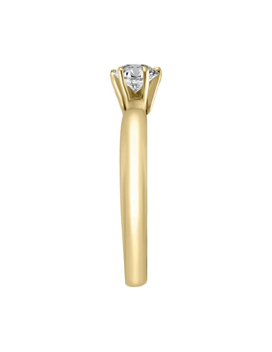 Anillo de compromiso "de" oro 14 k klamore esplendor diamante