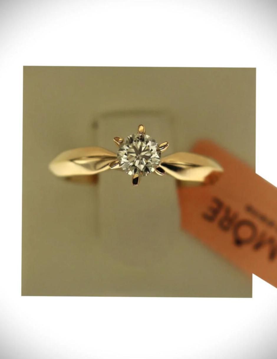Anillo de compromiso "de" oro 14 k klamore esplendor diamante