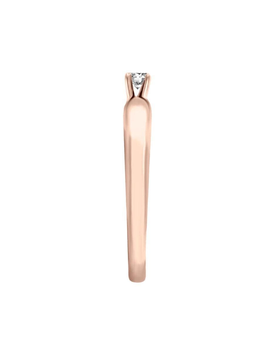 Solitario de oro 14 k Passione diamante 5