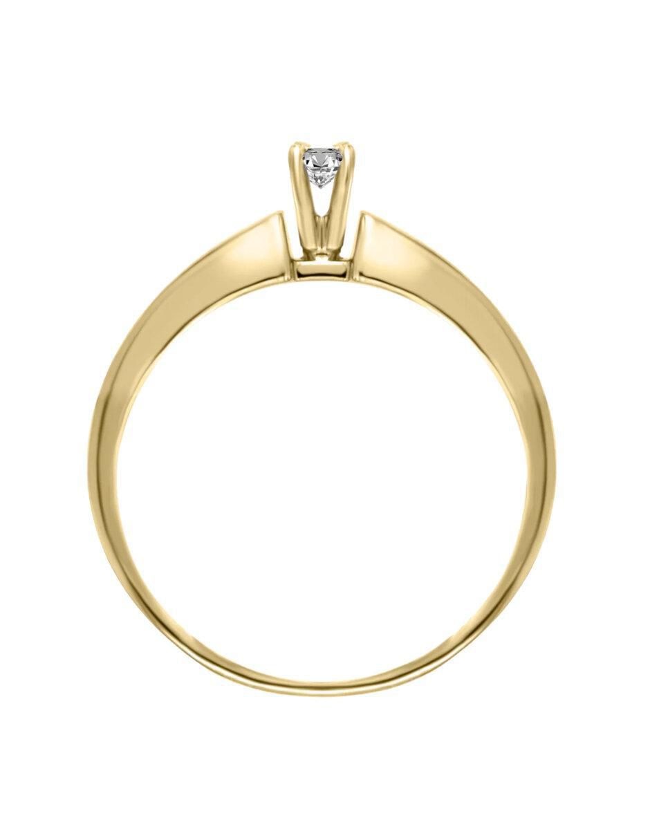 Anillo de compromiso "de" oro 14 k klamore eleonora diamante