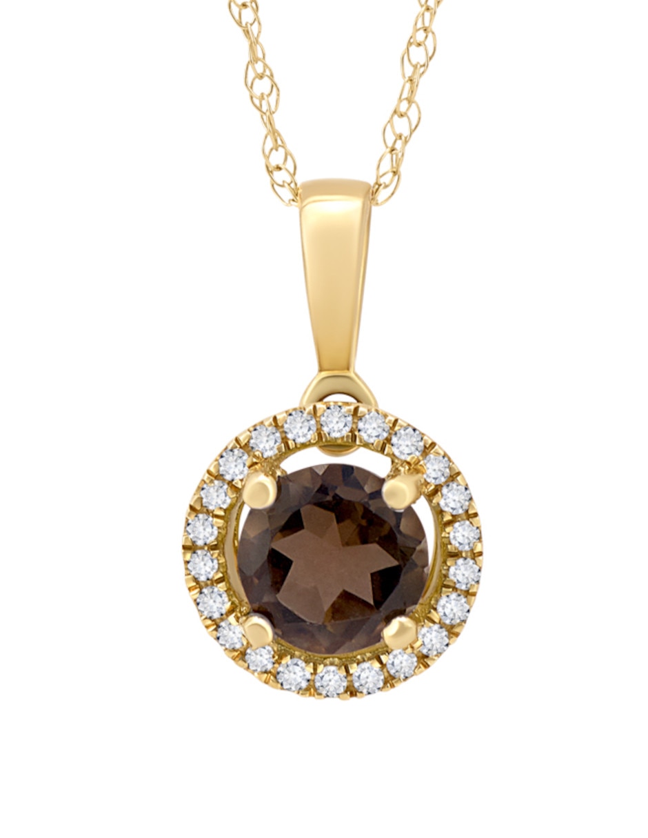 Collar con dije de oro amarillo 14 K 2