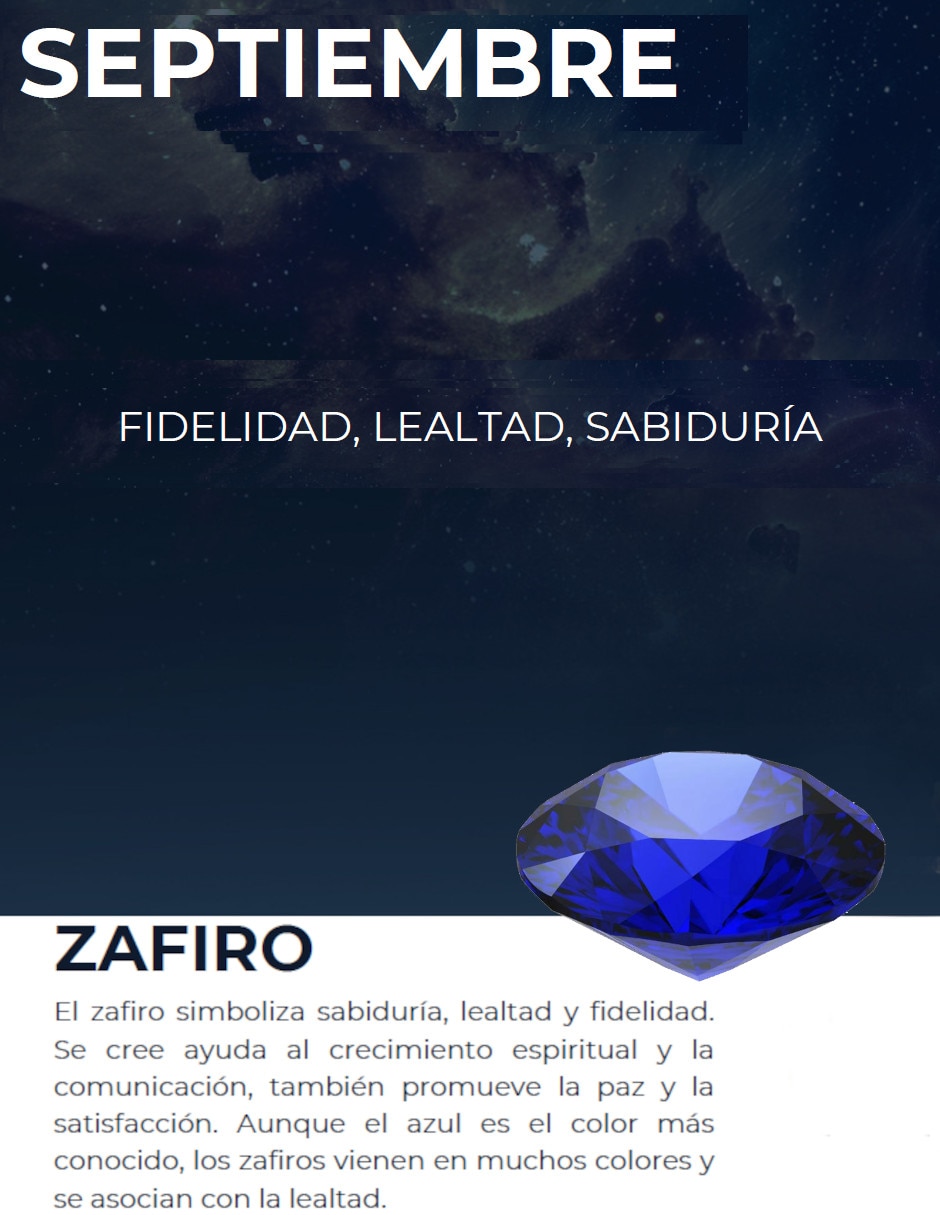 Broqueles redondos de oro blanco 14 K zafiro y diamante 4